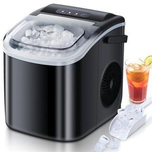 Countertop Ice Maker, 26.5lbs/24Hrs, Portable Ice Maker Machine